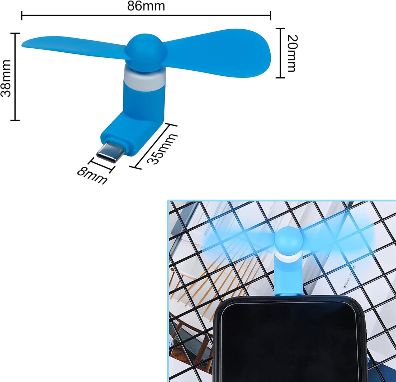 4/2/1 Adet Tip-C Mini Taşınabi - Phone Cooling Fan incelemesi ve fiyatı