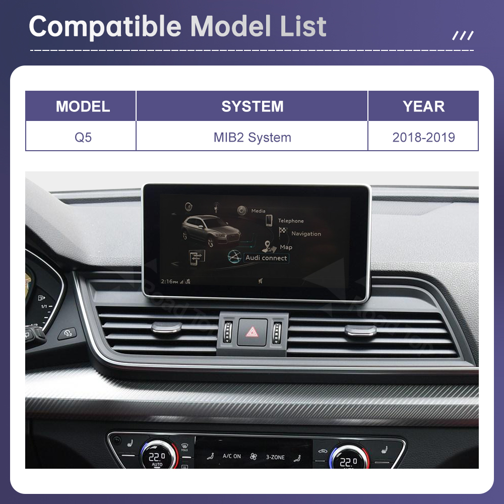 Audi Q5 2018-2019 için Road To - Phone Accessories Display Board incelemesi ve fiyatı