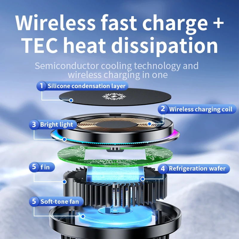 Buz soğutma manyetik kablosuz  - Phone Cooling Fan incelemesi ve fiyatı