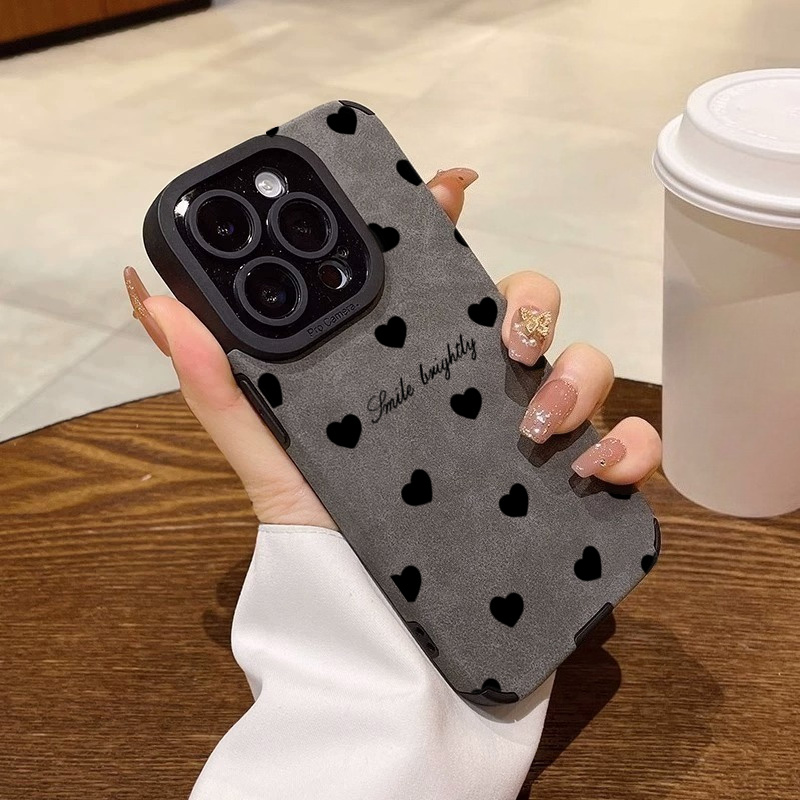 Yeni Lüks Siyah Kalp Desenli T - Phone Accessories Kiosk incelemesi ve fiyatı