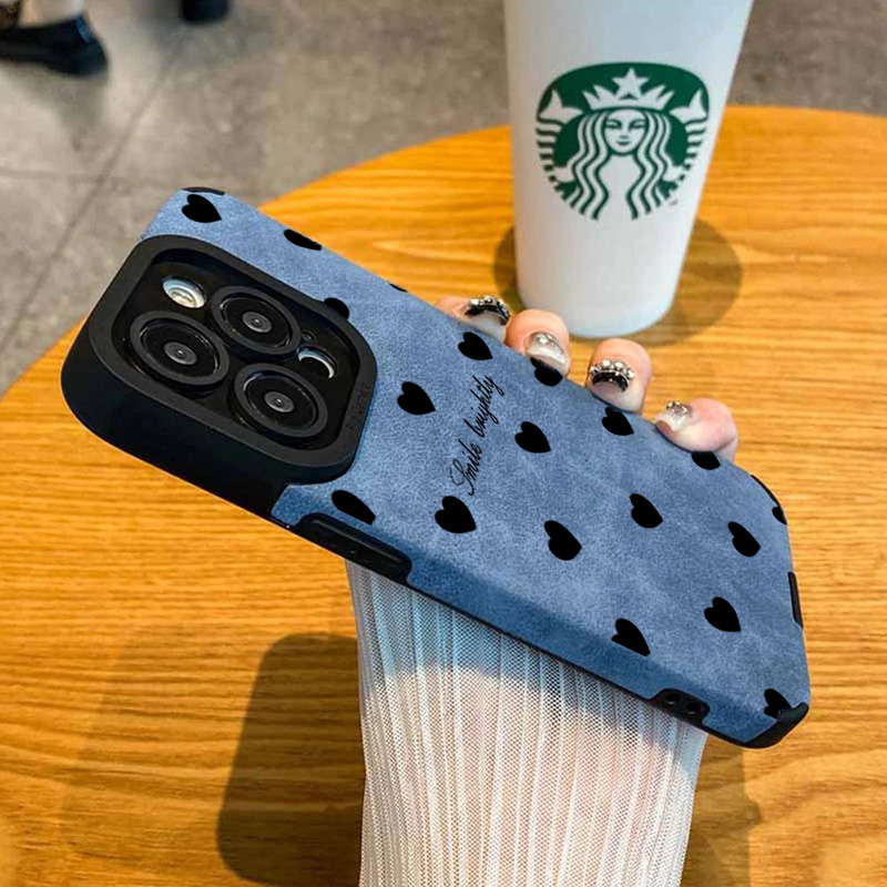 Yeni Lüks Siyah Kalp Desenli T - Phone Accessories Kiosk incelemesi ve fiyatı