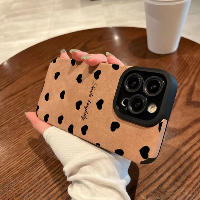 Yeni Lüks Siyah Kalp Desenli T - Phone Accessories Kiosk incelemesi ve fiyatı