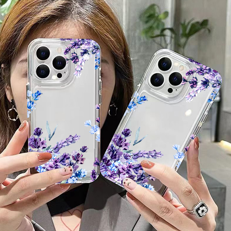 Mor Çiçekli Yumuşak TPU Telefo - Phone Accessories Kiosk incelemesi ve fiyatı
